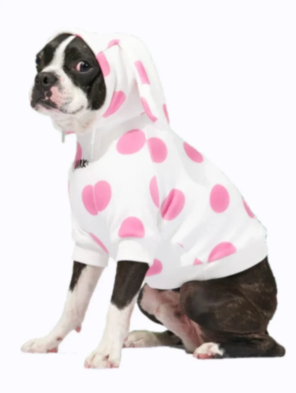 Spotted Elephant Dog Hoodie, Size Medium